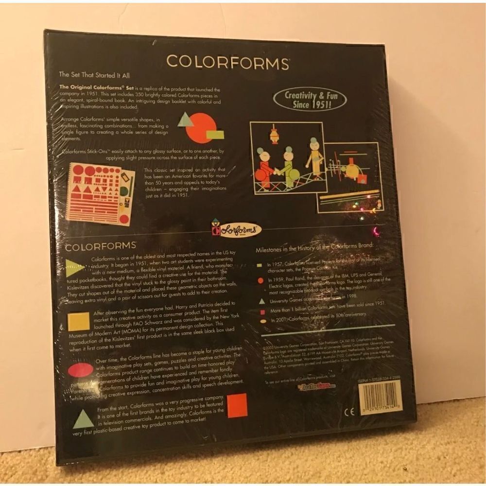 Original Classic Colorforms Re-stickable Vinyl Design 60th Anniversary Edition - Picture 3 of 6